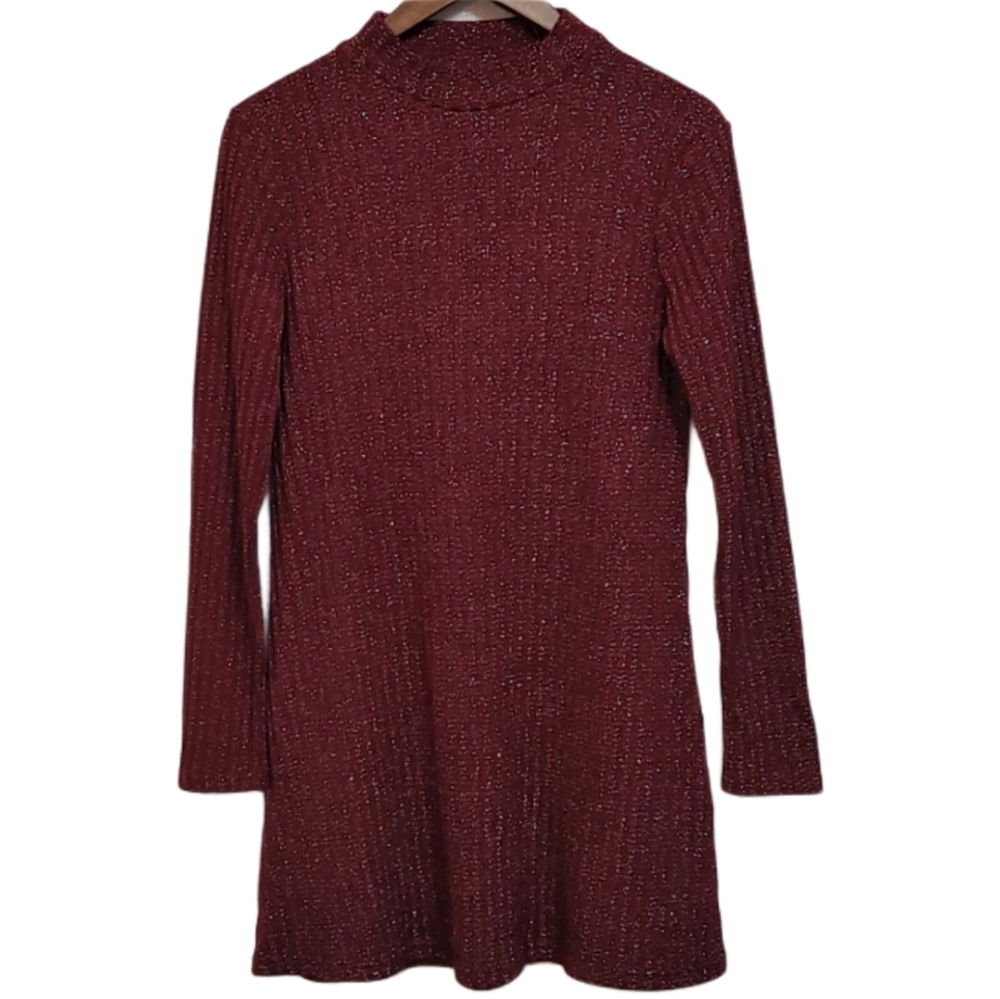 Urban Outfitters Sweater Dress Red Sparkle…